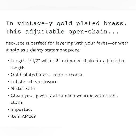 Madewell paperclip chain necklace - Picture 9 of 16